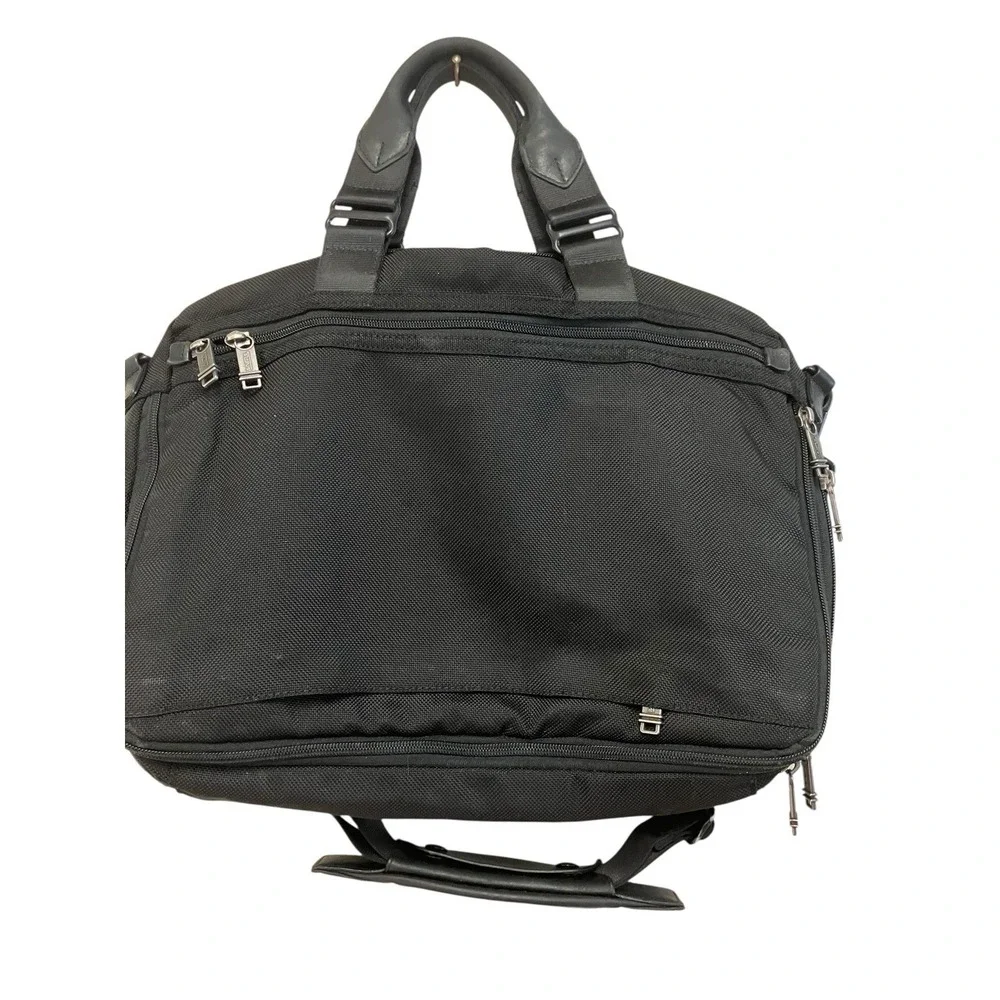 Tumi Yuma Slim Career Nylon Brief Case Laptop Bag Ballistic 16X12  22631DH Black
